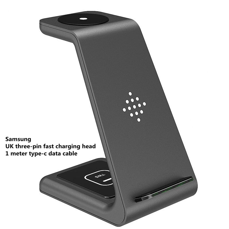 3 In 1 Fast Charging Station Wireless Charger Stand Wireless Quick Charge Dock F
