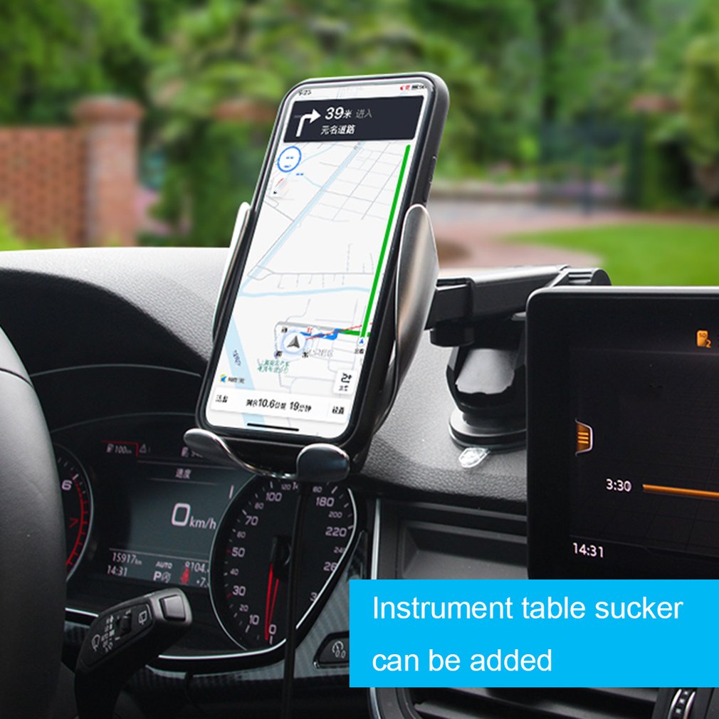 Car Wireless Charger 10W Induction Car Fast Wireless Charging With Car Phone Hol